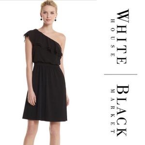 White House Black Market One Shoulder Dress